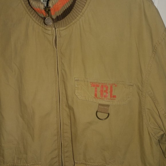 Timberland: Tan Relaxed Fit Standard Industrial Outdoors Jacket - Men's Size Med - Picture 13 of 16